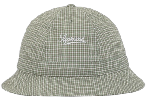 Supreme Cordura Plaid Bell Hat Green