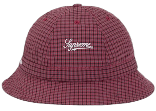 Supreme Cordura Plaid Bell Hat Red
