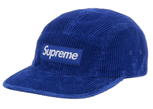 Supreme Corduroy Camp Cap (FW25) Blue