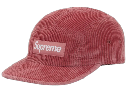 Supreme Corduroy Camp Cap (FW25) Coral