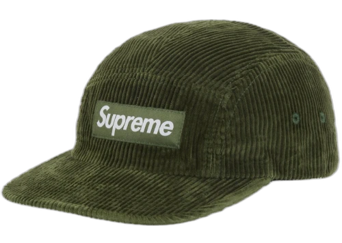 Supreme Corduroy Camp Cap (FW25) Olive
