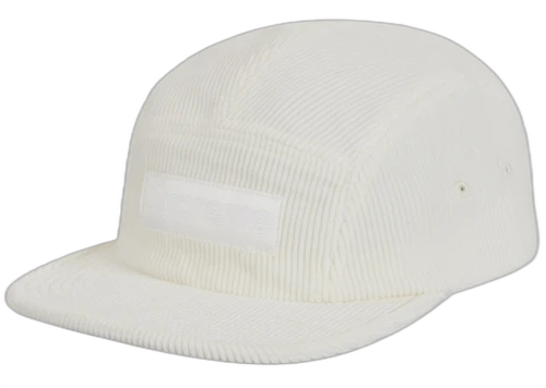 Supreme Corduroy Camp Cap (SS25) White