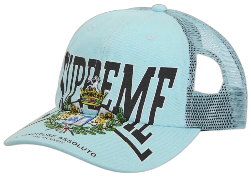 Supreme Crest Mesh Back 6-Panel Light Blue