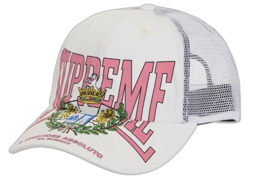 Supreme Crest Mesh Back 6-Panel White