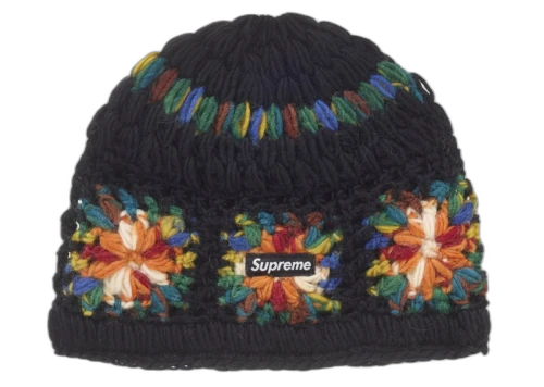 Supreme Crochet Beanie (SS25) Black