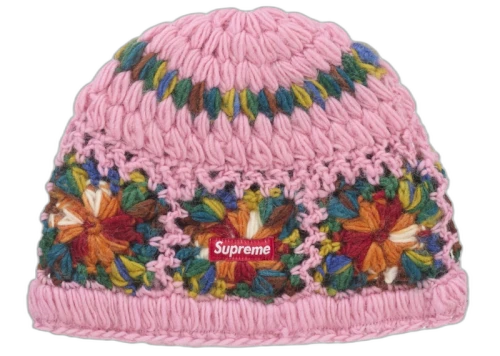 Supreme Crochet Beanie (SS25) Pink