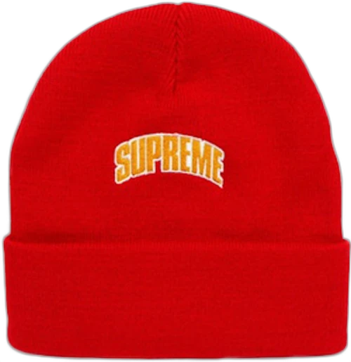 Supreme Crown Logo Beanie Red