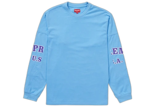 Supreme Cutout Sleeves L/S Top Blue