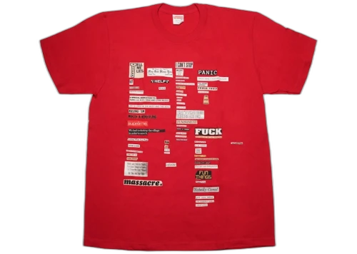 Supreme Cutouts Tee Red