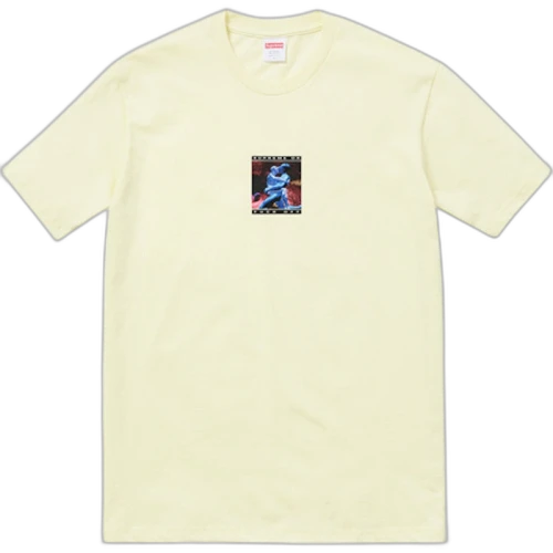 Supreme Cyber Tee Pale Yellow