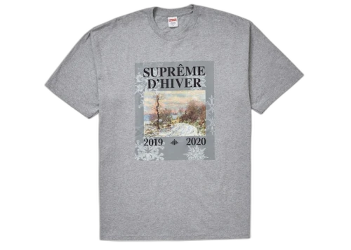 Supreme D'Hiver Tee Heather Grey