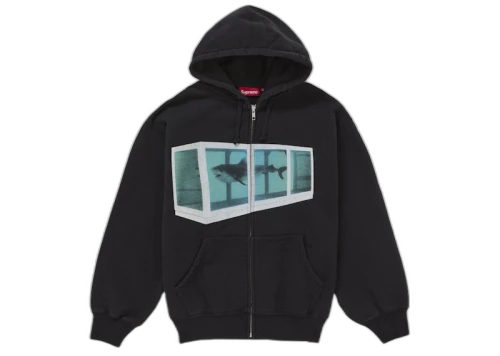 Supreme Damien Hirst Zip Up Hooded Sweatshirt Black