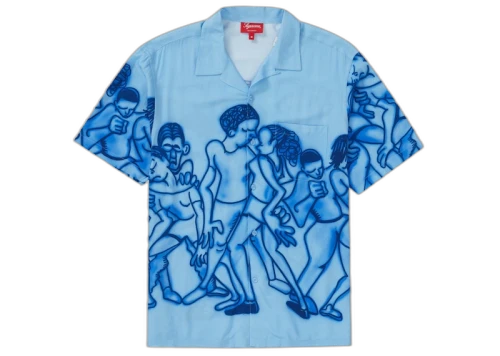 Supreme Dancing Rayon S/S Shirt Light Blue