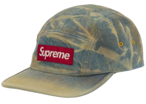 Supreme Denim Camp Cap (FW25) Washed Indigo