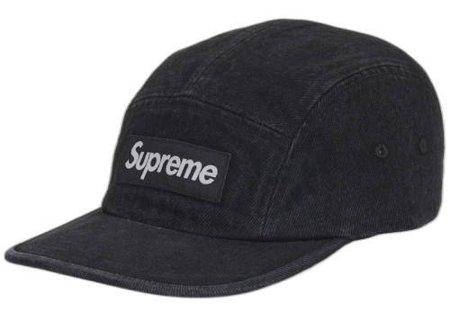 Supreme Denim Camp Cap (SS25) Black
