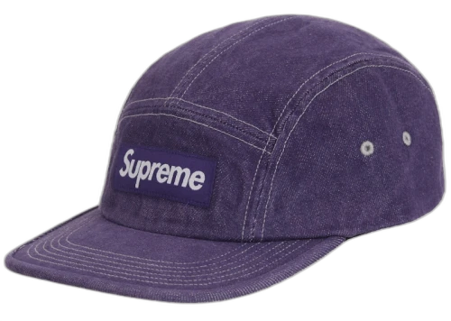 Supreme Denim Camp Cap (SS25) Purple