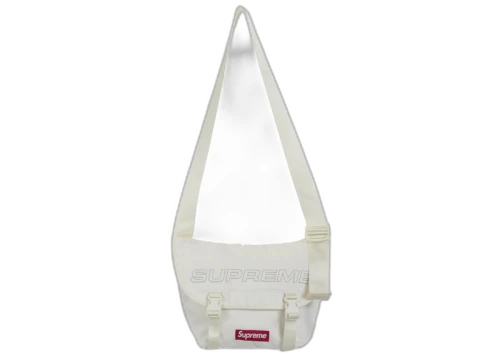 Supreme Denim Messenger Bag White