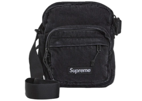 Supreme Denim Shoulder Bag Black