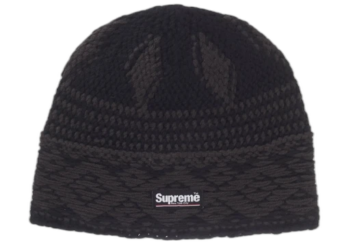 Supreme Diamond Beanie (FW25) Black