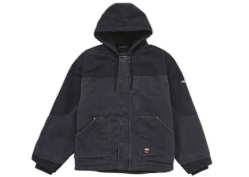 Supreme Dickies Cordura Hooded Work Jacket Black Denim