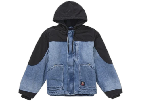 Supreme Dickies Cordura Hooded Work Jacket Blue Denim