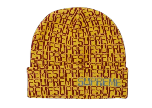 Supreme Digital Beanie Gold