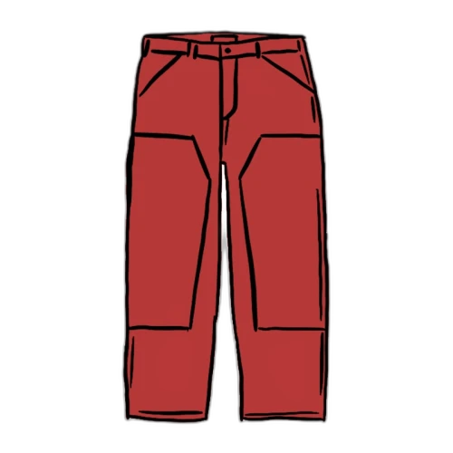 Supreme Double Knee Painter Pant Orange