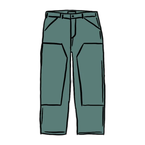 Supreme Double Knee Painter Pant Work Green