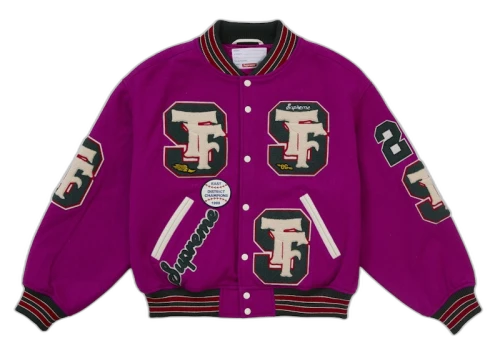 Supreme Drill Team Varsity Jacket Magenta