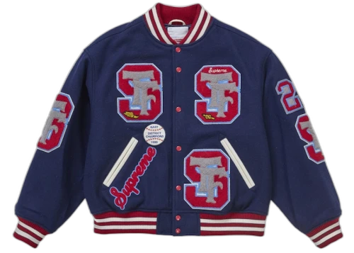 Supreme Drill Team Varsity Jacket Navy