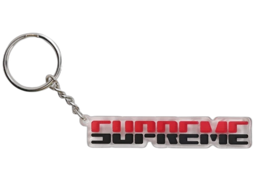 Supreme Embossed Keychain Red