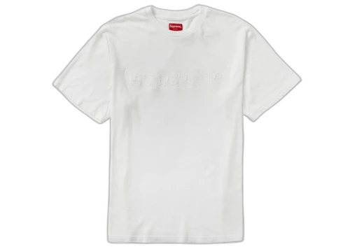 Supreme Embossed Vines S/S Top White