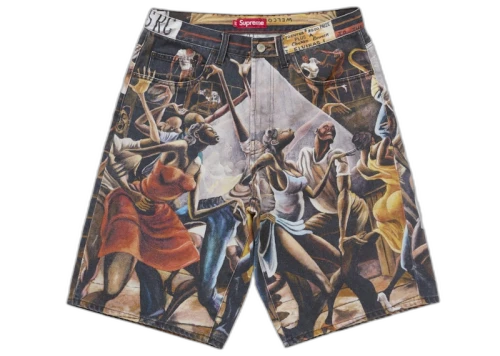 Supreme Ernie Barnes Baggy Denim Short Dance