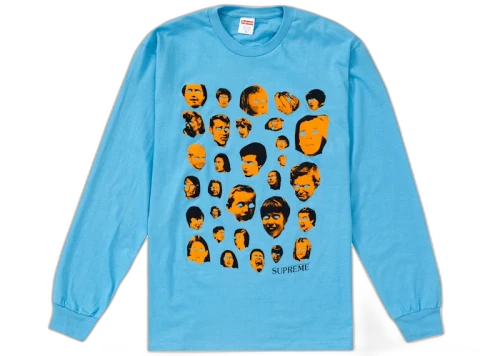 Supreme Faces L/S Tee Light Slate