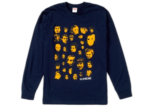 Supreme Faces L/S Tee Navy