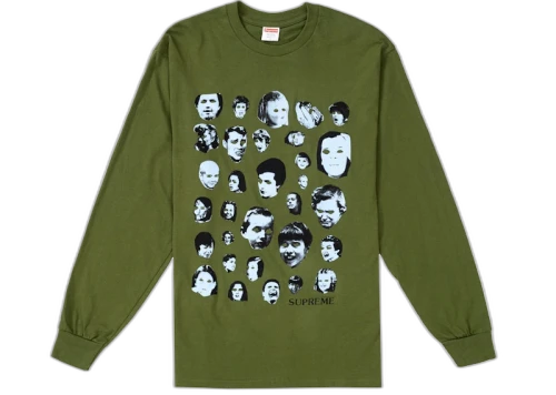 Supreme Faces L/S Tee Olive