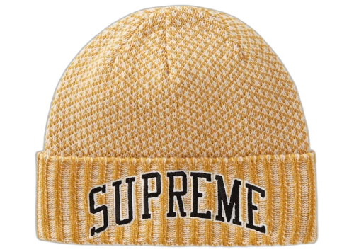 Supreme Fair Isle Beanie Gold
