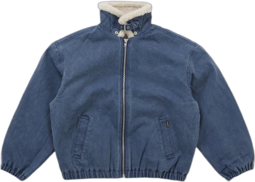 Supreme Faux Sherling Lined Bomber Jacket (FW25) Navy