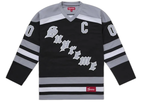 Supreme Fire & Ice Hockey Jersey Black