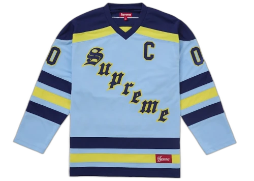 Supreme Fire & Ice Hockey Jersey Light Blue