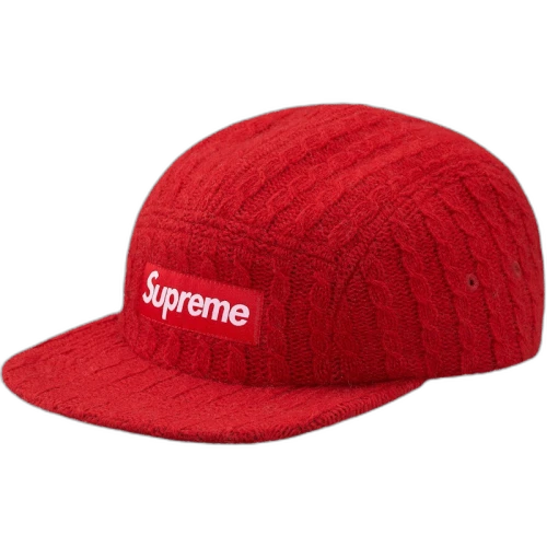 Supreme Fitted Cable Knit Camp Cap