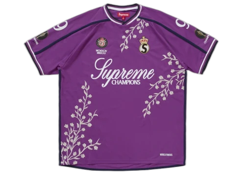 Supreme Floral Soccer Jersey Purple