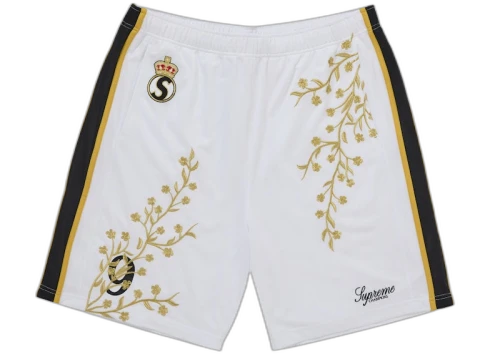 Supreme Floral Soccer Short White