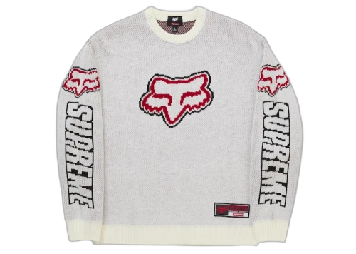 Supreme Fox Racing Sweater White