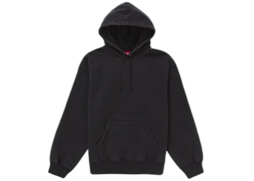 Supreme Frayed Hooded Sweatshirt Black