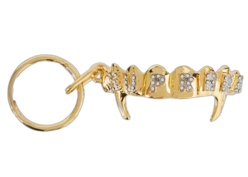 Supreme Fronts Keychain Gold