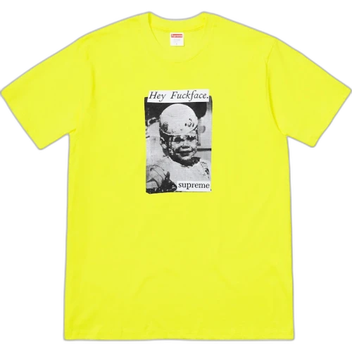 Supreme Fuck Face Tee Bright Yellow