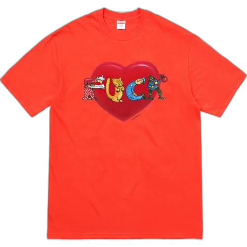 Supreme Fuck Love Tee Bright Orange