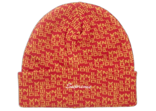 Supreme Fuck Off Beanie Red