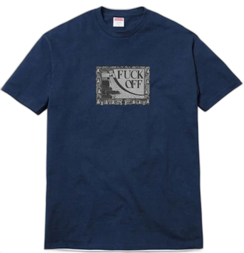 Supreme Fuck Off Tee Navy